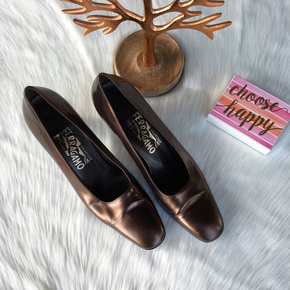 Salvadore Ferragamo Brown Women heels Size 9